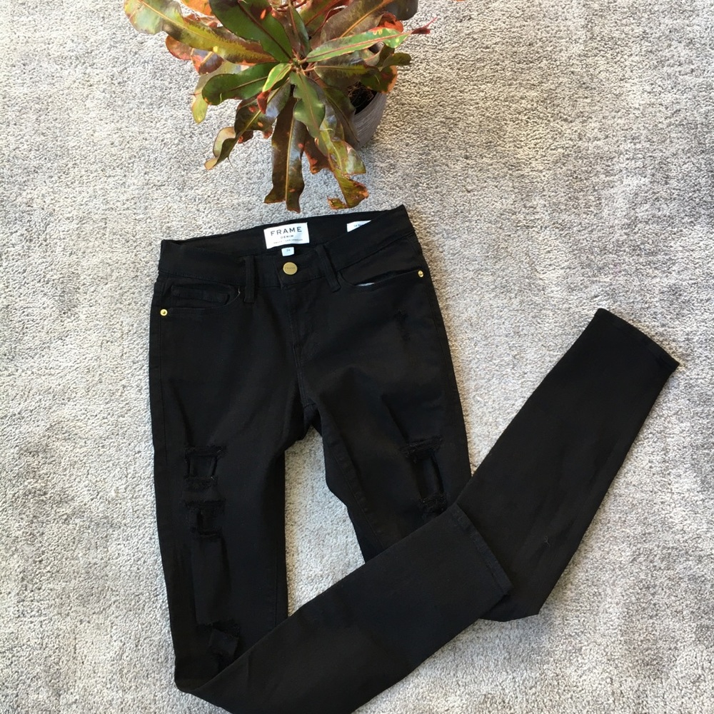 Frame Le Color rip skinny jeans - Picture 6 of 8